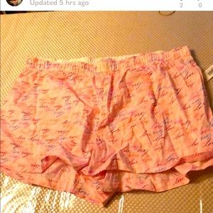 NWT Gap Pink pajama shorts  with love writing size small